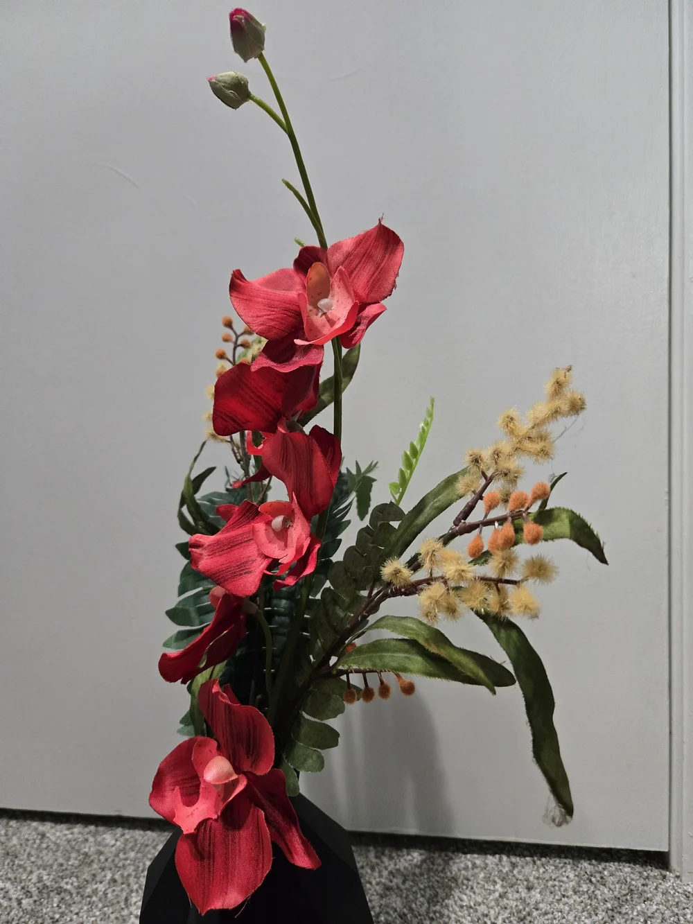 Handmade vibrant red